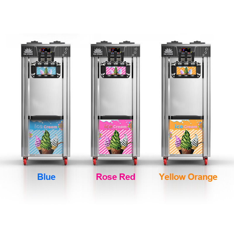 3 Flavor Soft Serve Ice Cream Machine / Ice Cream Maker / Ice Cream Machine / Commercial Soft Serve Multi Ice Cream Making Machine