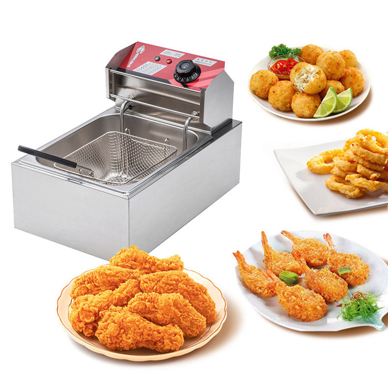 Commercial electric fryer, single-cylinder fryer, fried chicken with twist fries