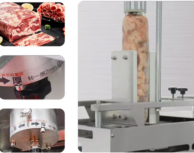 Factory Price Mutton Rolls And Slicer/Frozen Meat Cutting Machine/ Stainless Steel Frozen Meat Slicer