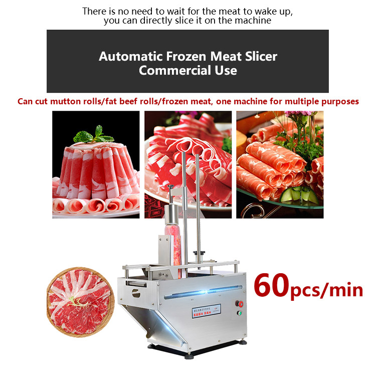 Factory Price Mutton Rolls And Slicer/Frozen Meat Cutting Machine/ Stainless Steel Frozen Meat Slicer