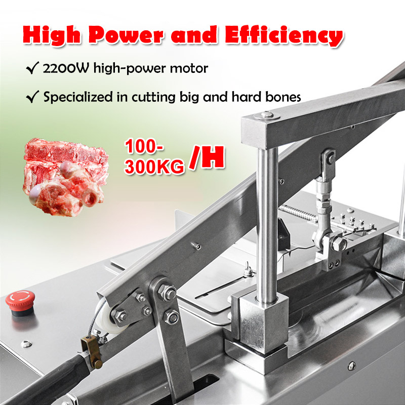 Catering Restaurant Use Commercial Electric Meat Bone Cutter Cutting Machine For Pork ribs Pig Trotters Beef Ribs Big Tube Bones