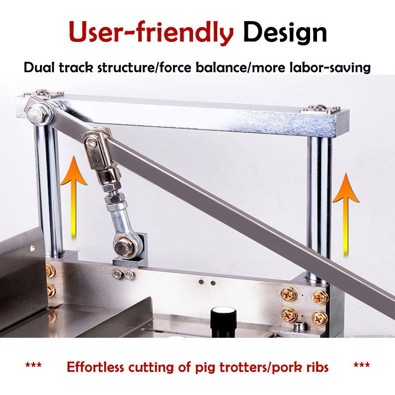 Thickened 304 Stainless Steel Manual Bone Cutting Machine / Bone Cutter Machine For Pig Ribs/ Pig Trotters / Large Tube Bones