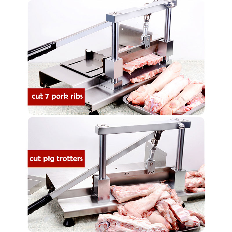 Thickened 304 Stainless Steel Manual Bone Cutting Machine / Bone Cutter Machine For Pig Ribs/ Pig Trotters / Large Tube Bones