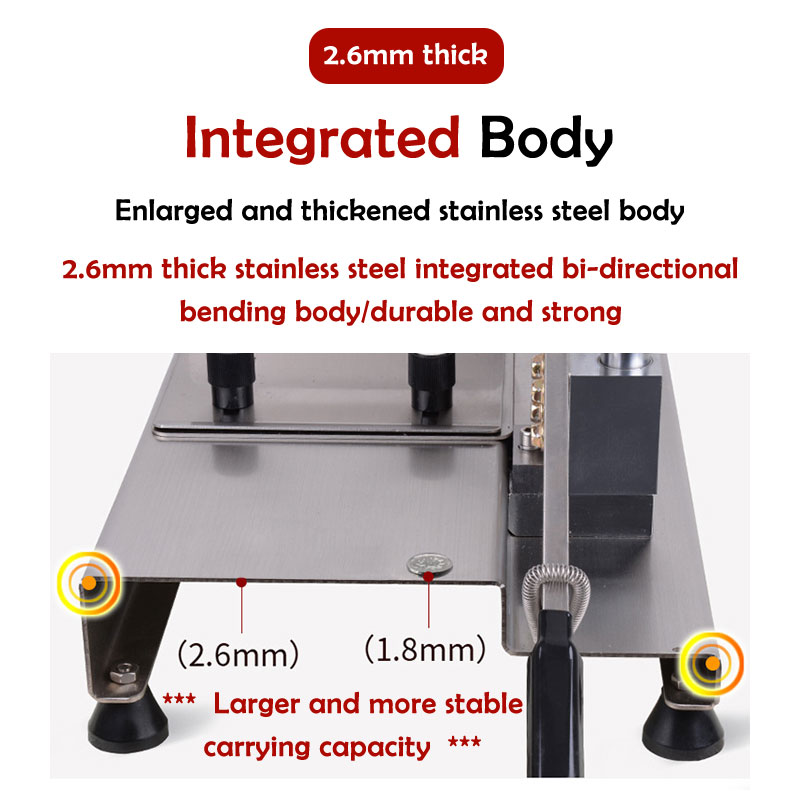 Thickened 304 Stainless Steel Manual Bone Cutting Machine / Bone Cutter Machine For Pig Ribs/ Pig Trotters / Large Tube Bones