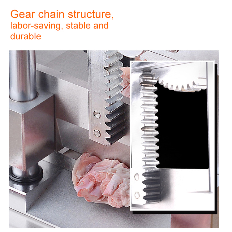 Commercial Manual 304 Stainless Steel Meat Bone Cutting Machine Meat Bone Saw Machine Meat Bone Cutter