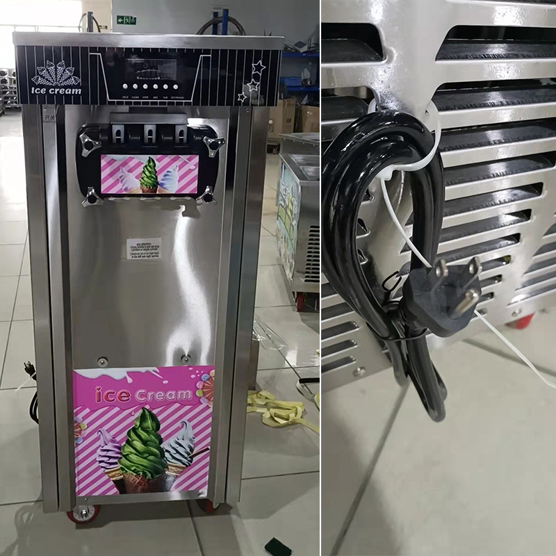 3 Flavor Soft Serve Ice Cream Machine / Ice Cream Maker / Ice Cream Machine / Commercial Soft Serve Multi Ice Cream Making Machine