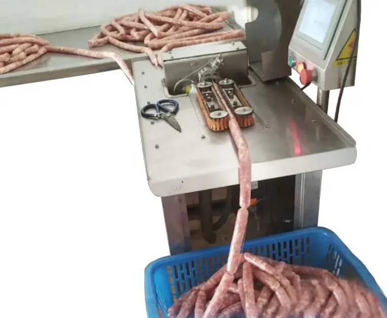 Fully automatic commercial sausage single-channel tying machine