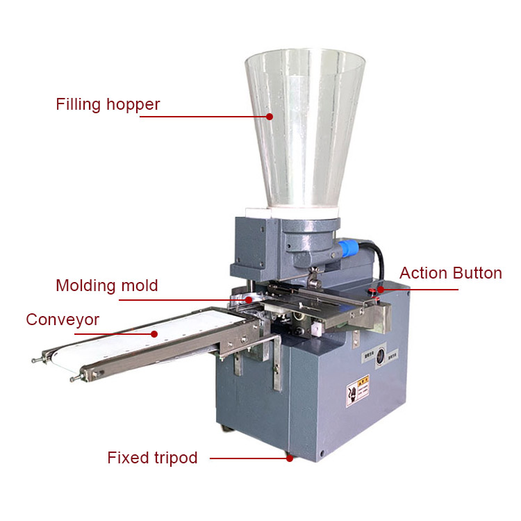 Hot Sale Semi Automatic Tabletop Gyoza Making Machine Handwork Dumpling Samosa Maker Machine