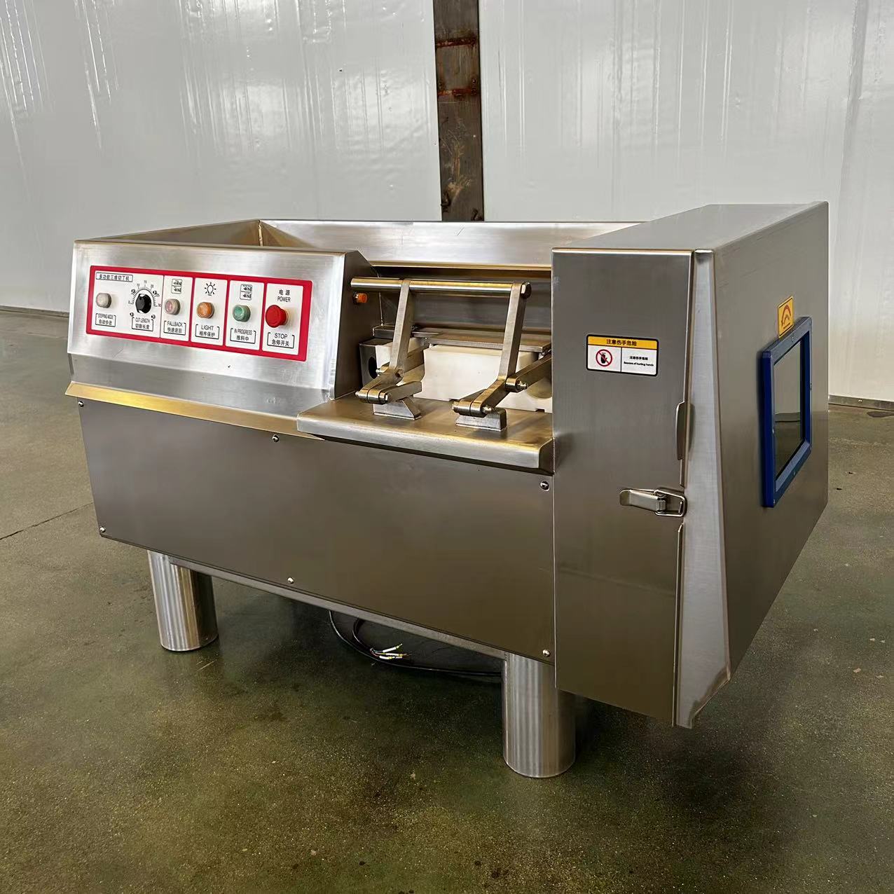 Electric Industrial Beef Dicer / Frozen Meat Cutting Machine / Frozen Meat Dicer Dicing Machine